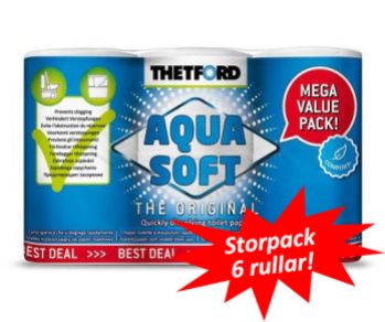 TVÄTT & VÅRD: Aqua Soft Toalettpapper 6-pack