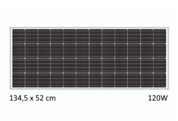 Energi: Solcellspanel Select 120W 12V – Lagerrensning