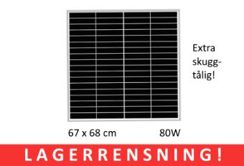 Energi: Solpanel Dual Half Cut 80W – Begränsat antal!