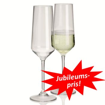 HUSHÅLL: Savoy Champagneglas 2-pack, okrossbara