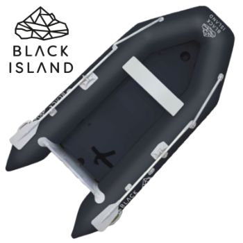 UPPBLÅSBAR: Gummibåt Black Island 360 Aluminiumdurk