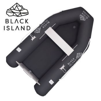 UPPBLÅSBAR: Gummibåt Black Island LIGHT 230 Luftdurk