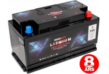 ENERGI: Skanbatt Lithium HEAT Pro Ultra 100Ah 12V --> 5000 cykler