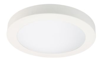 Belysning: Taklampa Design Round White 12V – integrerad LED