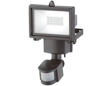 Belysning: Solcellsdriven LED-strålkastare med rörelsesensor