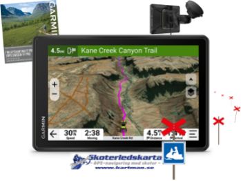 Skoterpaket Tread 2 - Overland Edition 8" inkl. Topo V7 & Kartman