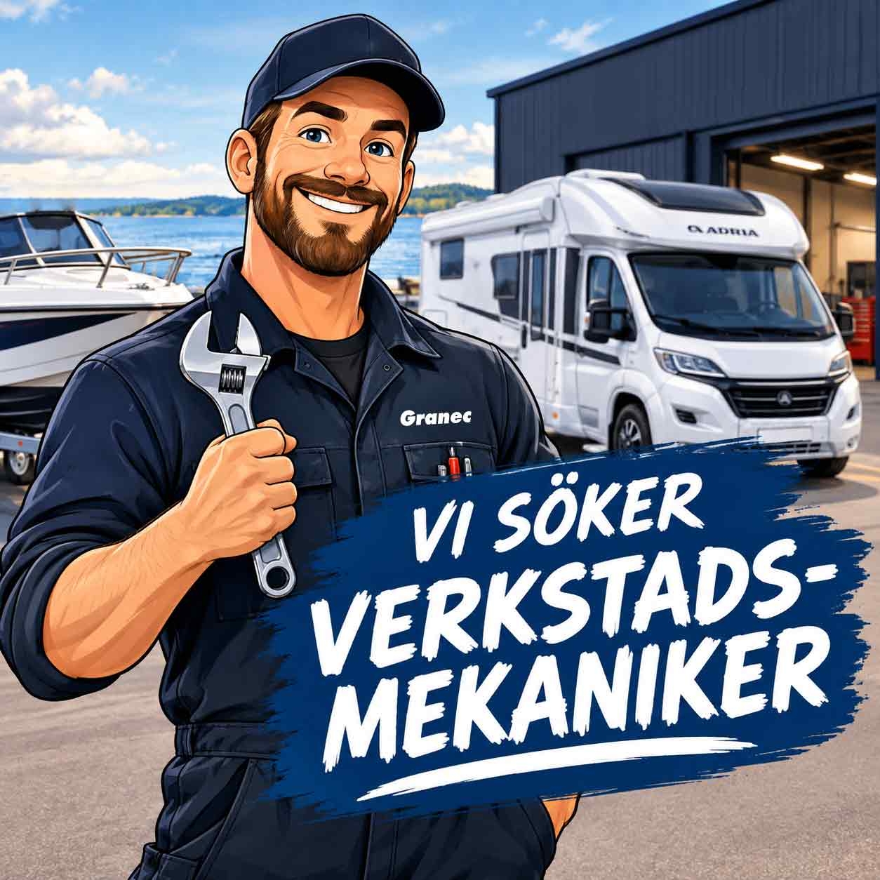 Vi söker båt- & husbilsmekaniker